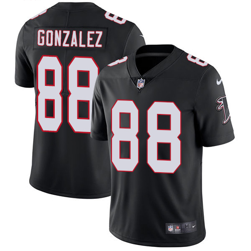 Nike Falcons #88 Tony Gonzalez Black Alternate Men's Stitched NFL Vapor Untouchable Limited Jersey - Click Image to Close